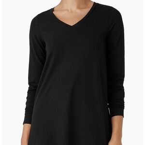 NWT Eileen Fisher v neck side slit tunic